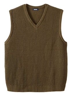 KingSize Men's Big and Tall Shaker Knit V-Neck Sweater Vest