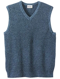 KingSize Men's Big and Tall Shaker Knit V-Neck Sweater Vest