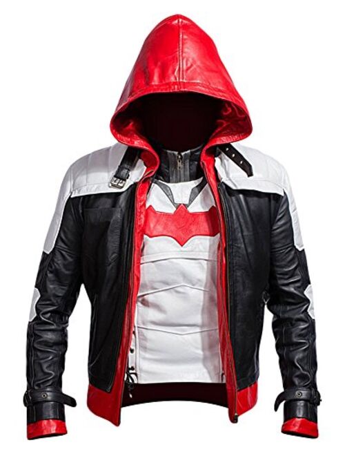 Arkham Knight Red Hooded Bat Style Vest and Jacket 2 in 1 Premium Quality