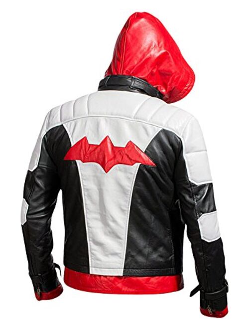 Arkham Knight Red Hooded Bat Style Vest and Jacket 2 in 1 Premium Quality