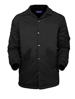 Renegade Sportswear Mens Coaches Jackets Water-Resistant Windbreaker