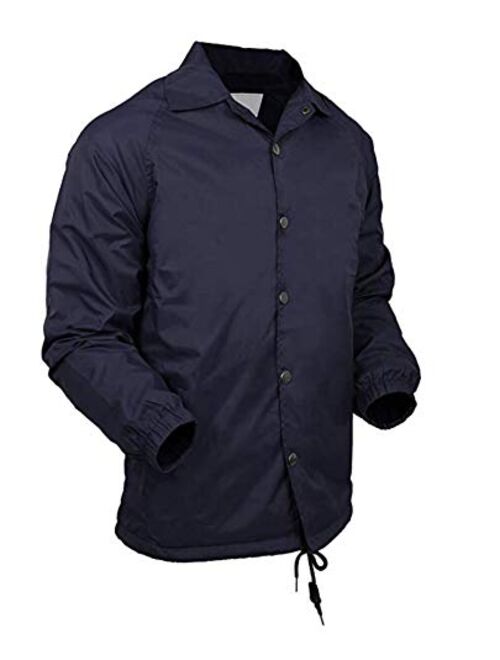 Renegade Sportswear Mens Coaches Jackets Water-Resistant Windbreaker