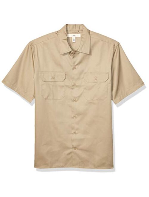 Amazon Essentials Men's Short-Sleeve Stain and Wrinkle-Resistant Work Shirt