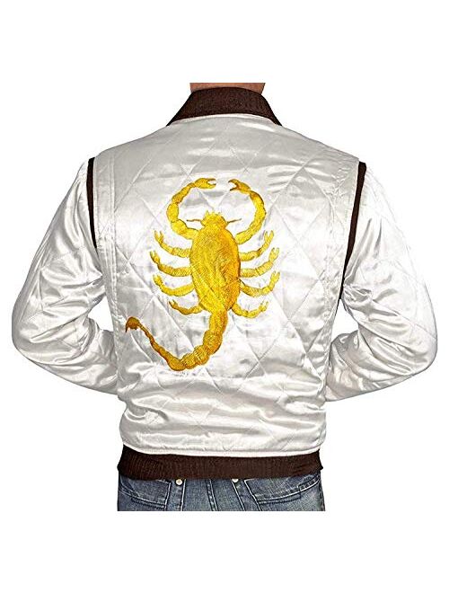 Blingsoul White Lightweight Bomber Jackets for Men Premium Quality