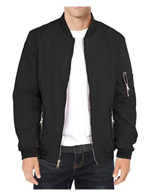 Buy Mens Slim Fit Lightweight Jacket Softshell Flight Bomber Jackets Coat Online Topofstyle 