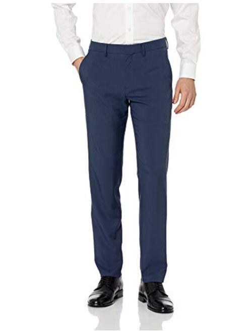 Haggar Men's The Active Series Straight Fit Flat Front Dress Pant Regular and Big & Tall Sizes