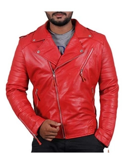 Laverapelle Men's Genuine Lambskin Leather Jacket (Black, Motorcycle Jacket) - 1501474