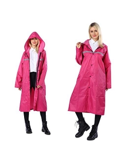 Rain Coats for Adults Rain Ponchos with Hoods Man Lightweight Raincoats Long Waterproof Jacket Windbreaker for Men Women