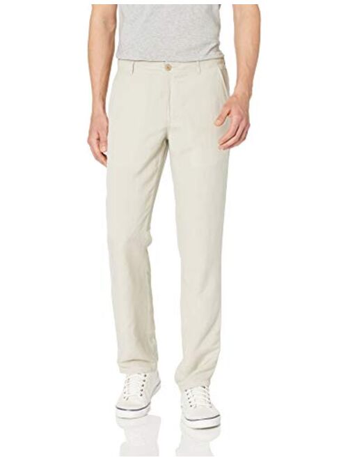 Amazon Essentials Men's Slim-fit Flat-Front Linen Pant