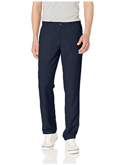 Amazon Essentials Men's Slim-fit Flat-Front Linen Pant