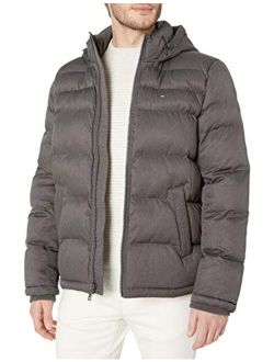 Men's Classic Hooded Puffer Jacket (Regular and Big and Tall Sizes)