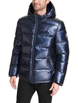 Men's Classic Hooded Puffer Jacket (Regular and Big and Tall Sizes)