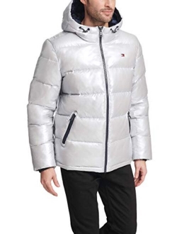 Men's Classic Hooded Puffer Jacket (Regular and Big and Tall Sizes)