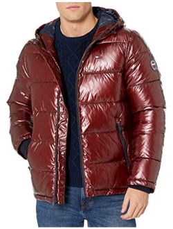 Men's Classic Hooded Puffer Jacket (Regular and Big and Tall Sizes)