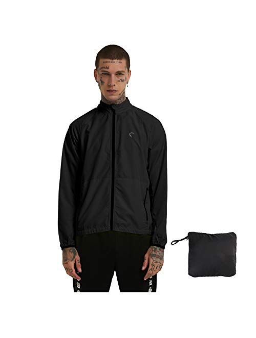 Shelcup Windproof Water Resistant Convertible Cycling Running Jacket