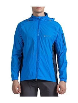 Outto Men's Lightweight Jacket Rain Resistant UV Protection Quick Drying Windproof Skin Coat