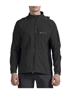 Outto Men's Lightweight Jacket Rain Resistant UV Protection Quick Drying Windproof Skin Coat