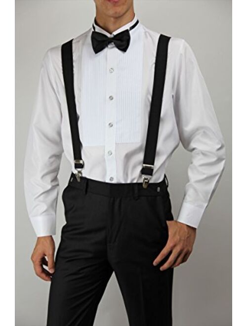 Men's Tuxedo Shirt Wing Collar 1/4 Inch Pleat