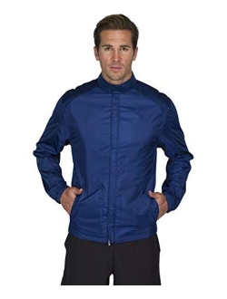 Full Zip Golf Jacket for Men - Lightweight Mens Rain Coat - Water Resistant Windbreaker