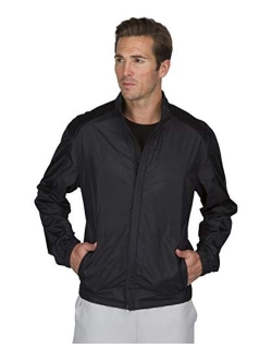 Full Zip Golf Jacket for Men - Lightweight Mens Rain Coat - Water Resistant Windbreaker