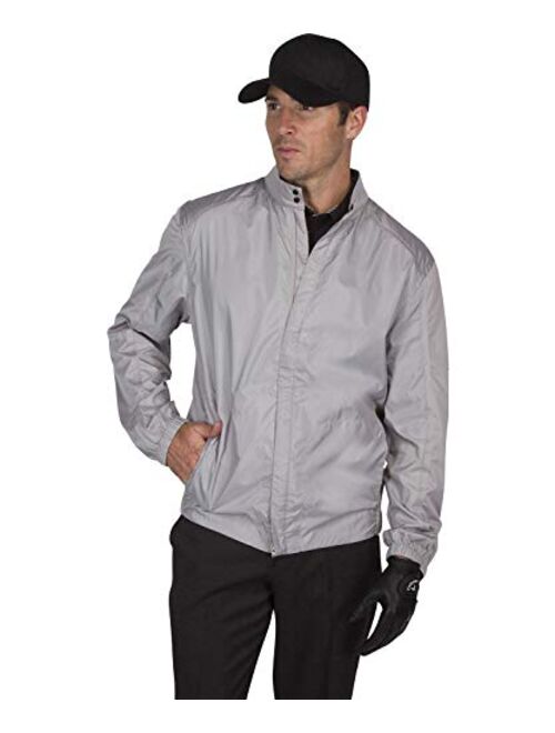 Three Sixty Six Full Zip Golf Jacket for Men - Lightweight Mens Rain Coat - Water Resistant Windbreaker