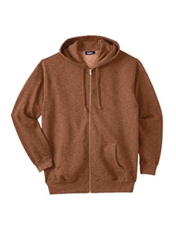 KingSize Men's Big and Tall Fleece Zip-Front Hoodie