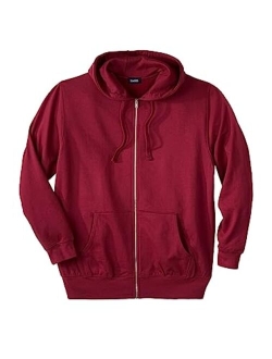 KingSize Men's Big and Tall Fleece Zip-Front Hoodie