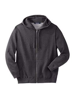 KingSize Men's Big and Tall Fleece Zip-Front Hoodie