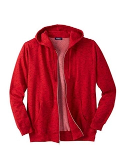 KingSize Men's Big and Tall Fleece Zip-Front Hoodie