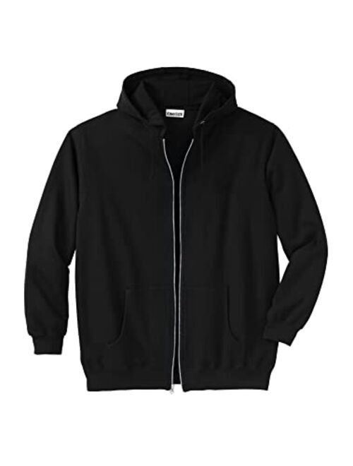 KingSize Men's Big and Tall Fleece Zip-Front Hoodie