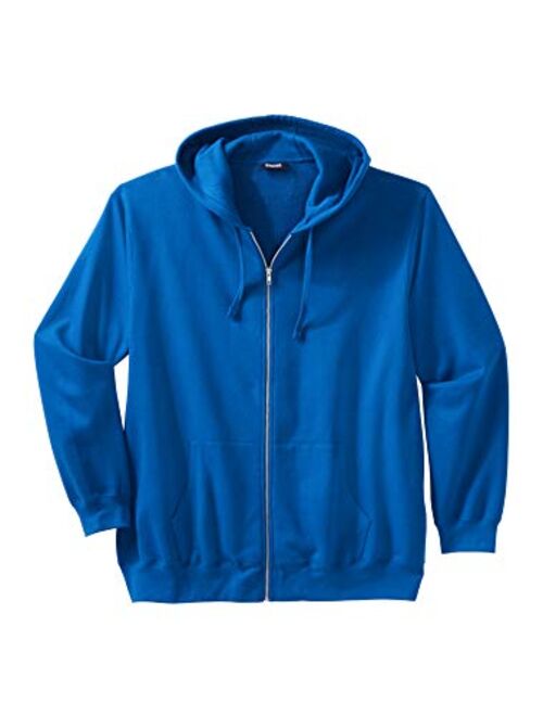 KingSize Men's Big and Tall Fleece Zip-Front Hoodie