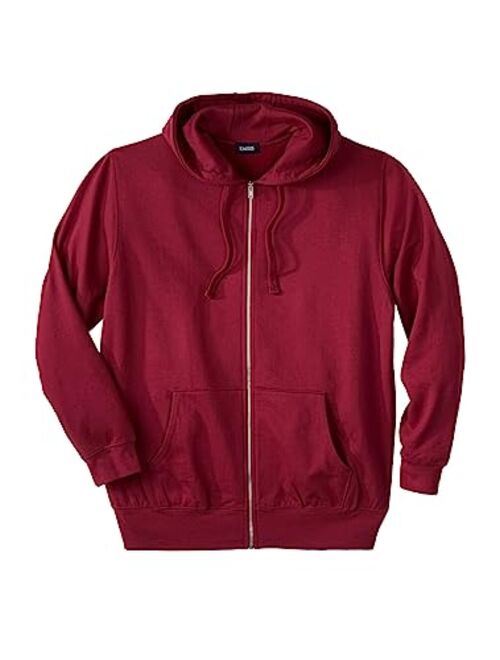 KingSize Men's Big and Tall Fleece Zip-Front Hoodie