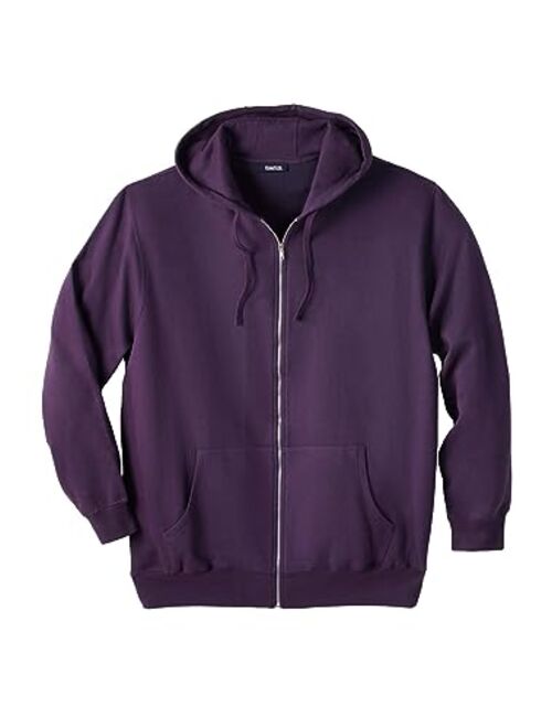 KingSize Men's Big and Tall Fleece Zip-Front Hoodie