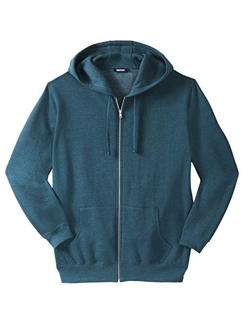 KingSize Men's Big and Tall Fleece Zip-Front Hoodie