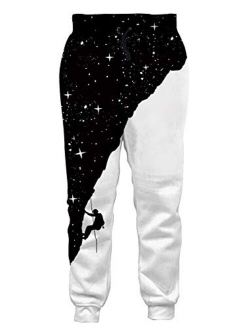 Leapparel Men/Women 3D Joggers Pants Trousers Sport Track Sweatpants Baggy