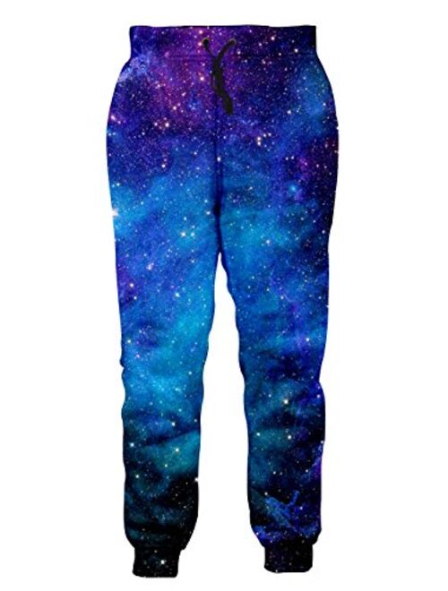 Leapparel Men/Women 3D Joggers Pants Trousers Sport Track Sweatpants Baggy