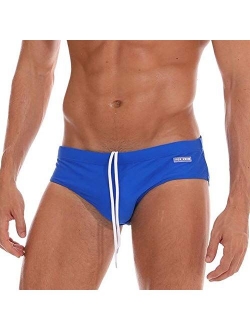 Freeship Deals Mens Swimming Briefs- Adjustable Drawstrings - Comfortable Low Waist Swim Trunks