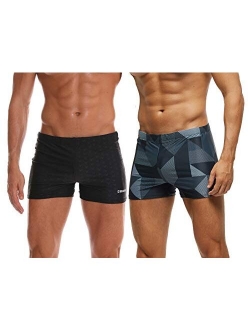 SALENT Mens Swimsuits Swim Trunks Shorts Athletic Swimwear Boxer Briefs Boardshorts