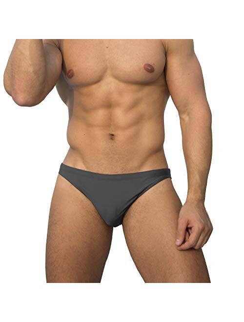 Easejuicy Men's Swimwear Sexy Bikini Solid Siwmming Briefs