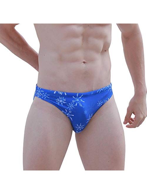 Easejuicy Men's Swimwear Sexy Bikini Solid Siwmming Briefs