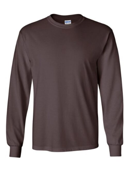 Gildan Men's Ultra Long Sleeve Rib-Knit Cuffs T-Shirt