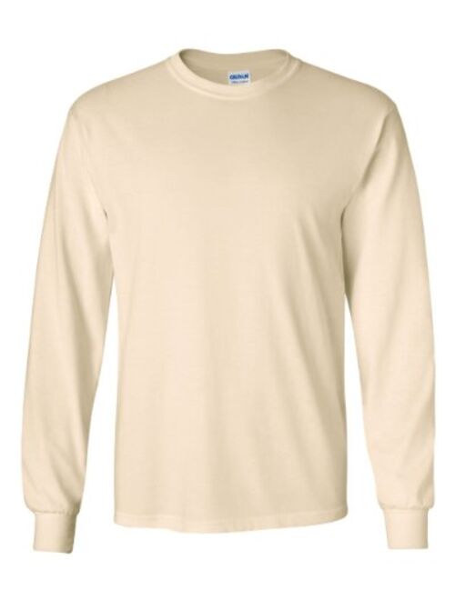 Gildan Men's Ultra Long Sleeve Rib-Knit Cuffs T-Shirt