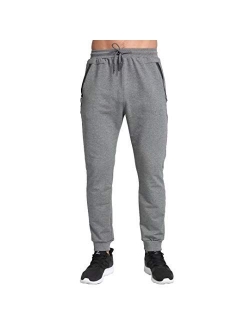 Men's Lightweight Joggers Casual Slim Sweatpants Track Pants with Zipper Pockets