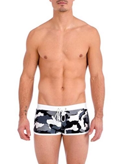 Gary Majdell Sport Men's Contrast Boxer Brief Swimsuit