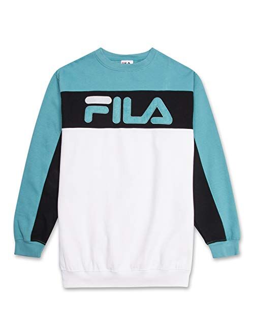 Fila Sweatshirt For Men Big And Tall French Terry Crewneck Sweatshirt FILA Logo