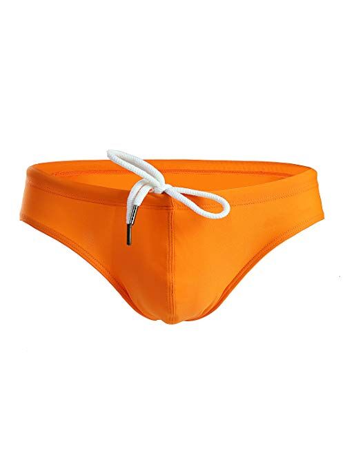 AIMPACT Mens Swim Bikini Briefs Drawstring Swimwear Sexy Bathing Suit