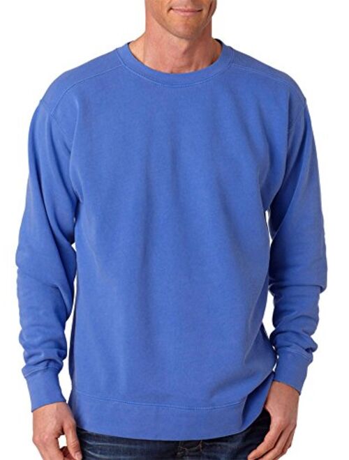 Comfort Colors 1566 Chouinard Adult Crew Neck Blended Sweatshirt Black DirDye