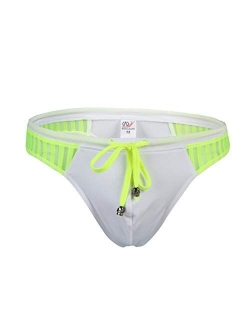 sandbank Men's Sexy Low Rise Mesh Thong Swim Briefs