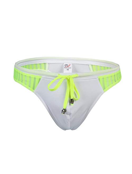 sandbank Men's Sexy Low Rise Mesh Thong Swim Briefs