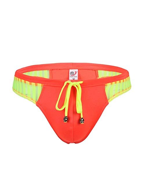 sandbank Men's Sexy Low Rise Mesh Thong Swim Briefs